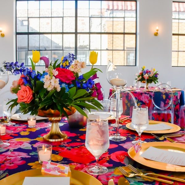 The Juliet Kansas City Wedding Venue Rehearsal Dinner Wedkc Colorful Table