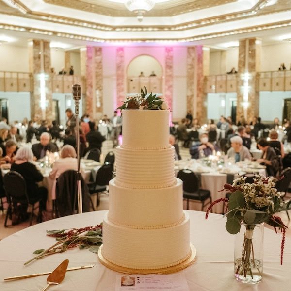 The Little Theatre at The Kansas City Convention Center Wedding WedKC Cake