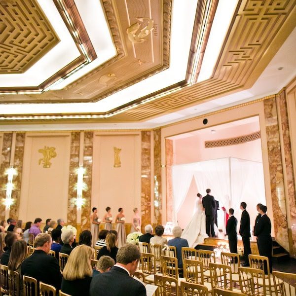 The Little Theatre at The Kansas City Convention Center Wedding WedKC Stage Ceremony
