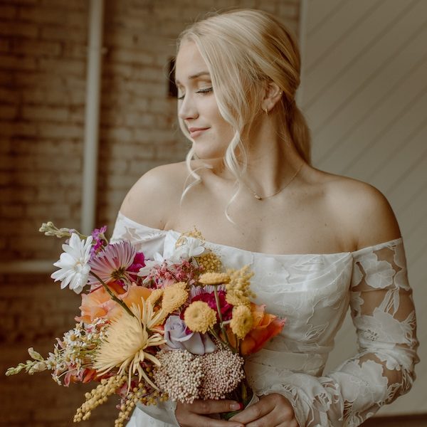 The Opal Collective Kansas City Wedding Flowers WedKC Fall Colors Bouquet