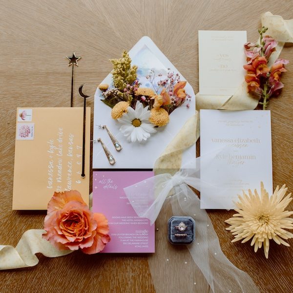 The Opal Collective Kansas City Wedding Planning Rentals Flowers WedKC Invitation Suite