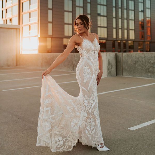 Timshel Studios Kansas City Wedding Photography WedKC Bride Dress Building