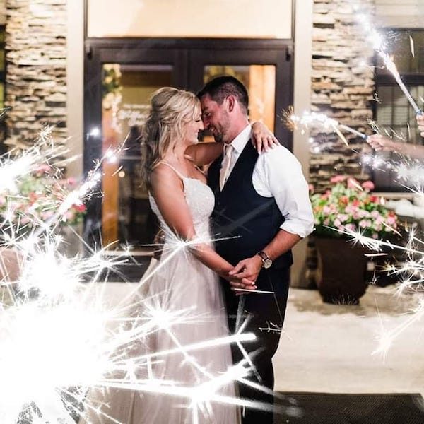 Venue at Willow Creek Kansas City Wedding Venue sparklers