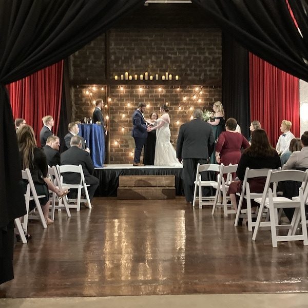 Vox Theatre Kansas City WedKC Wedding Venue Bride Groom