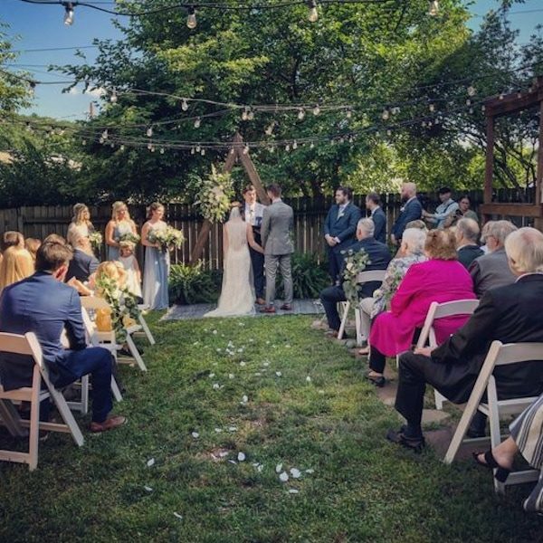 Vox Theatre Kansas City WedKC Wedding Venue Garden Ceremony